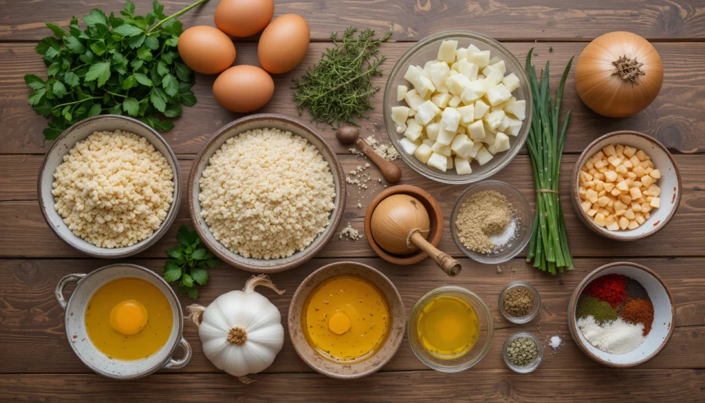 Chicken Meatballs Recipe – Juicy, Flavorful & Easy to Make 2 Ingredients for Chicken Meatballs including ground chicken, breadcrumbs, eggs, garlic, onion, and spices