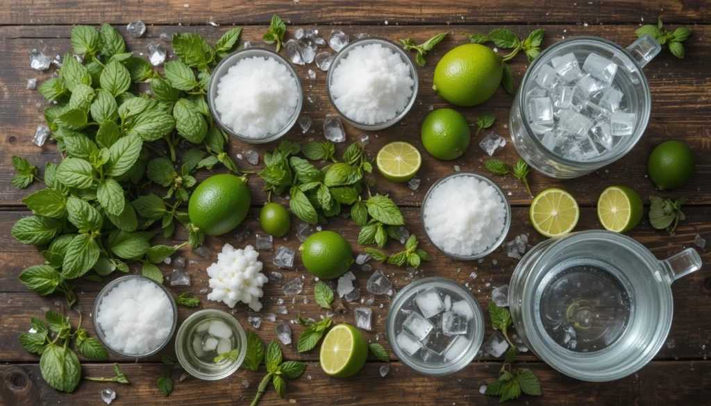 Classic Mojito Recipe – Refreshing, Minty & Easy to Make 2 Ingredients for Classic Mojito including mint, lime, sugar, white rum, and soda water