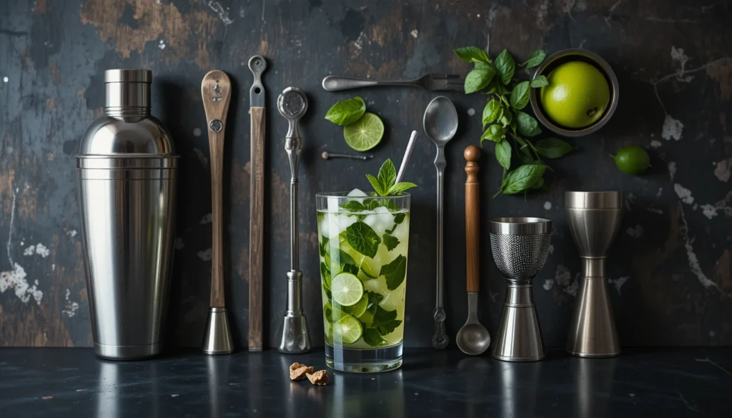 Classic Mojito Recipe – Refreshing, Minty & Easy to Make 3 Tools You’ll Need for making a Classic Mojito including muddler, shaker, and bar spoon