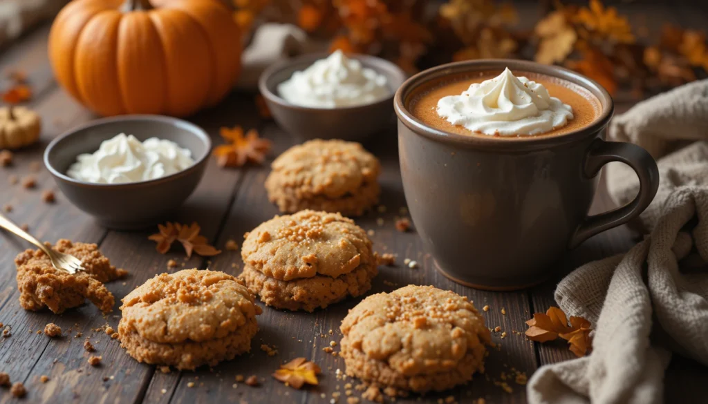 Pumpkin Snickerdoodles Recipe – Soft, Spiced & Perfectly Autumnal 6 Perfect Pairings with Pumpkin Snickerdoodles including spiced latte, whipped cream, and autumn décor