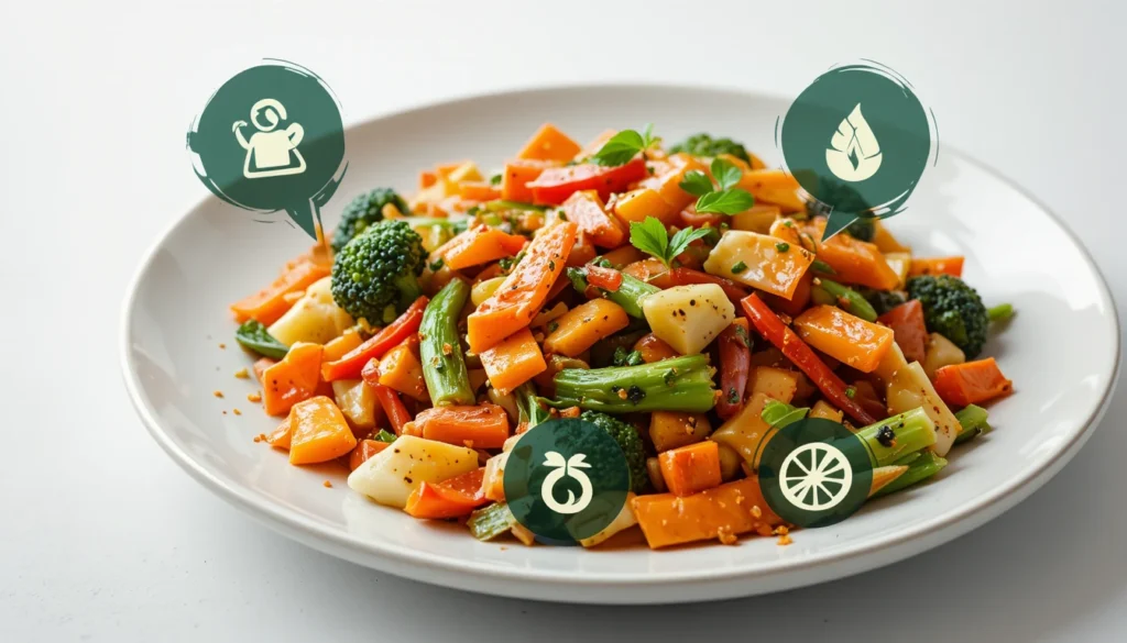 Spicy Ground Beef Stir-Fry Bowl – Quick & Flavor-Packed Dinner 5 Nutrition Facts of Spicy Ground Beef Stir-Fry Bowl – high protein, fiber-rich, balanced meal