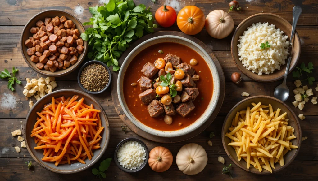 Cozy Comfort & Fresh Flavors: Beef Soup, Fruit Toast 2 Salt and black pepper seasoning for beef soup